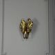 Set of four gilt brass wall lights, Tommaso Barbi, circa 1960.