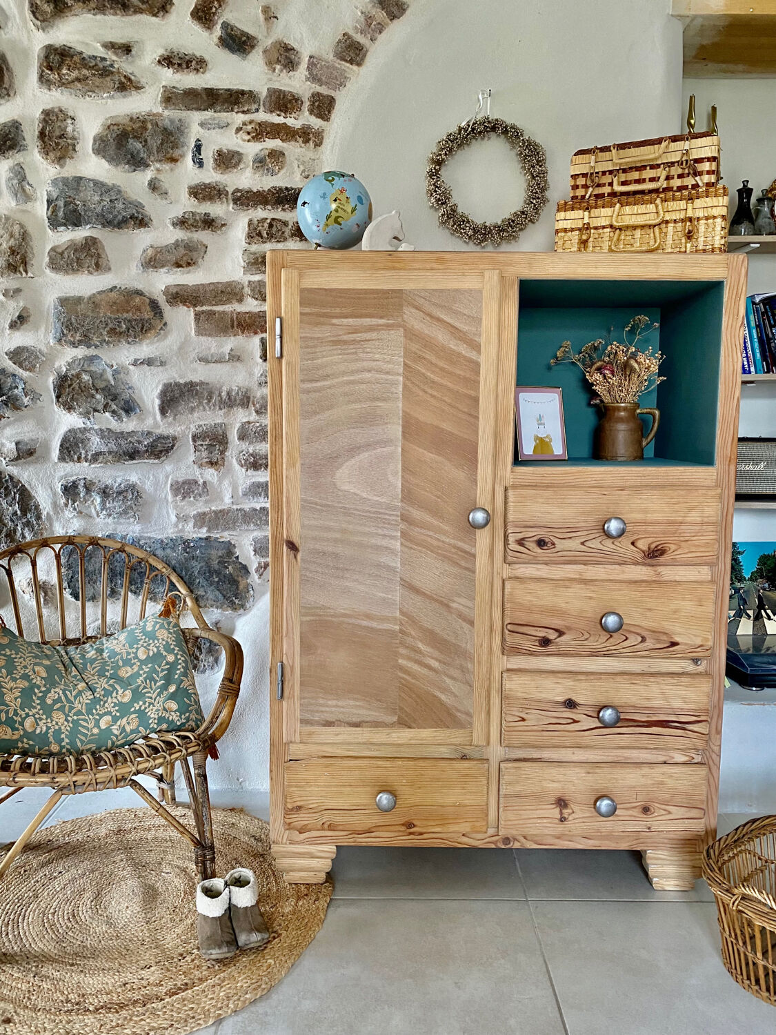 Parisian wardrobe and drawers