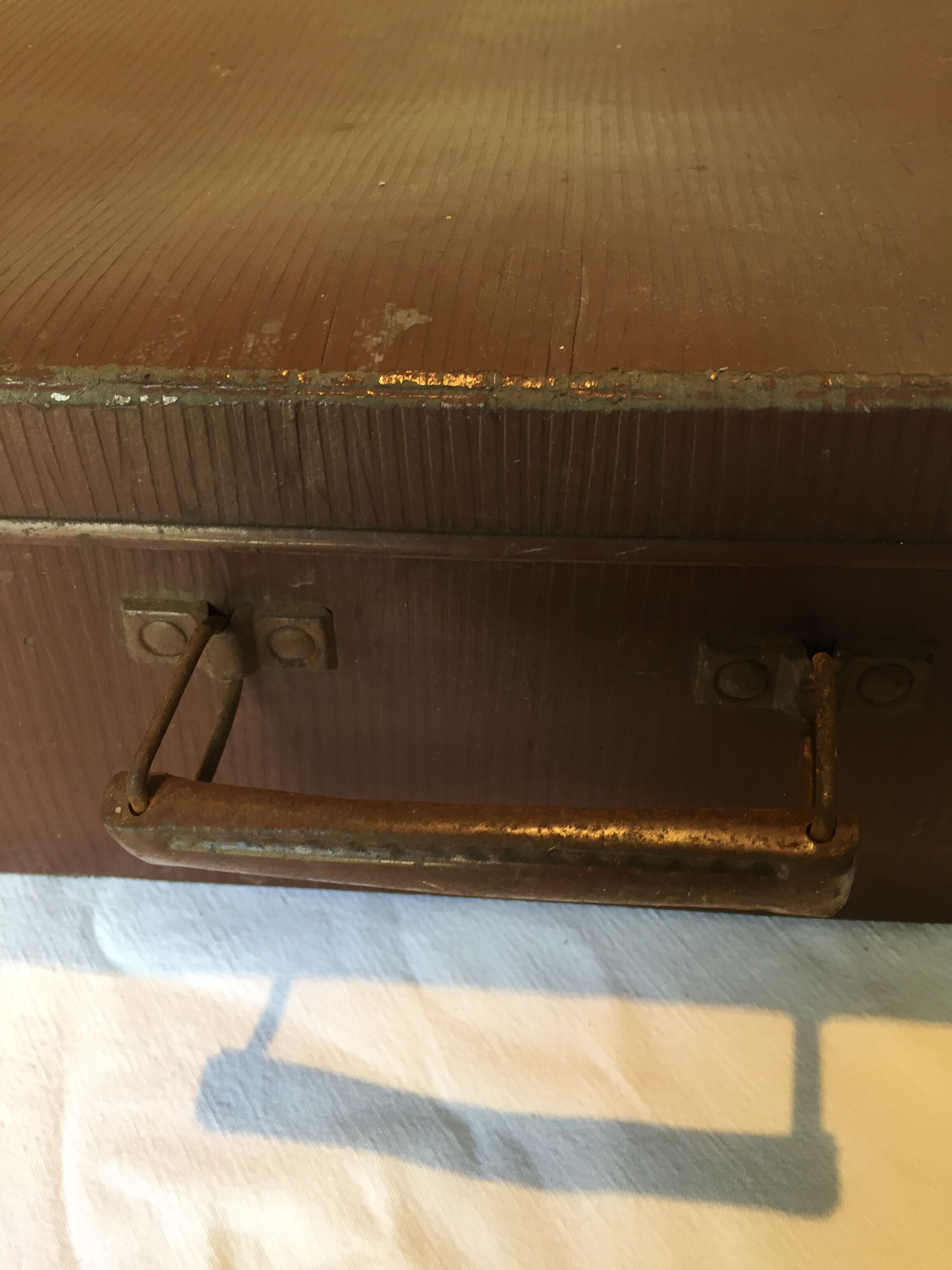 Vintage cardboard suitcase