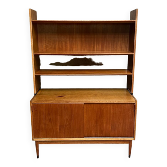 Scandinavian teak library shelf 1960