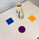 West German vase, typical 60s, handcrafted painted ceramics