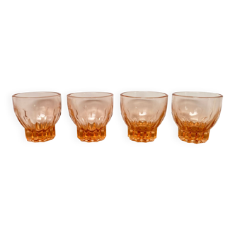 Set of 4 glasses Luminarc pink