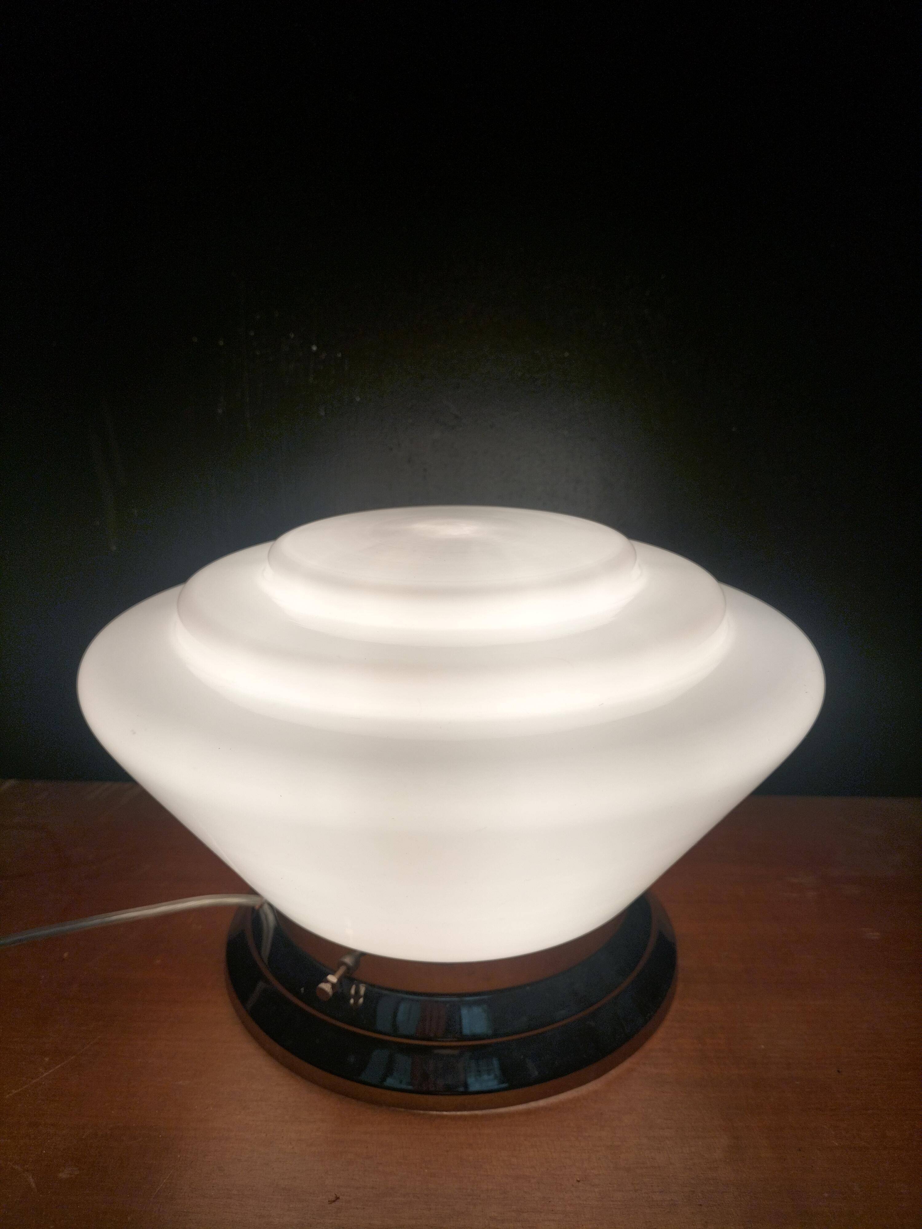 Art Deco Opaline Lamp