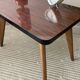 Vintage coffee table foot compass