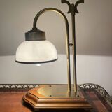 Lampe de chevet style Empire, bois et laiton