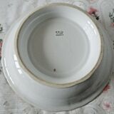 Coupe à fruits B&C° Bernardaud Limoges frise dorée decor Japonais 24cm N56
