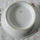 B&C° Bernardaud Limoges fruit bowl with golden frieze, Japanese decor, 24cm N56