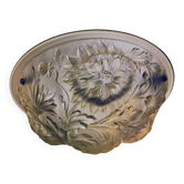 Suspension en verre moulé – XIXe siècle / Art Déco – Pâte de verre