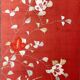 4-panel Japanese screen, 19th century, bird silk embroidery