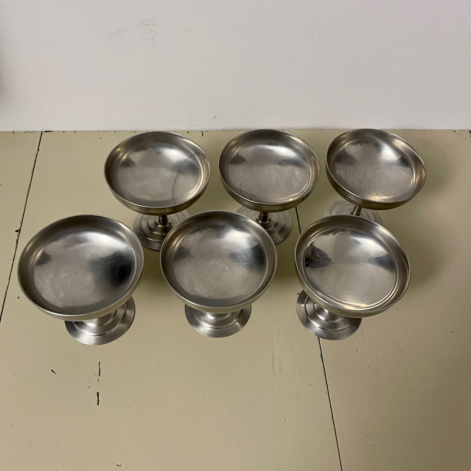 Set of 6 ice cream cups