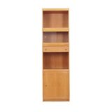 Ash bookcase, Danish design, 1970s, manufacturer: Skovby