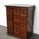 English Oak Apothecary Cabinet Cabinet, Early 20th Century