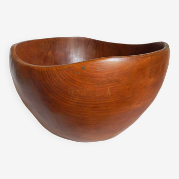 Solid wood cut bowl XXL freeform