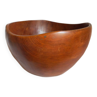 Solid wood cut bowl XXL freeform