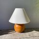 Lampe en bois tourné boule 1990