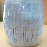 Vase bouteille en céramique émaillée, daté de 1979, signature à identifier