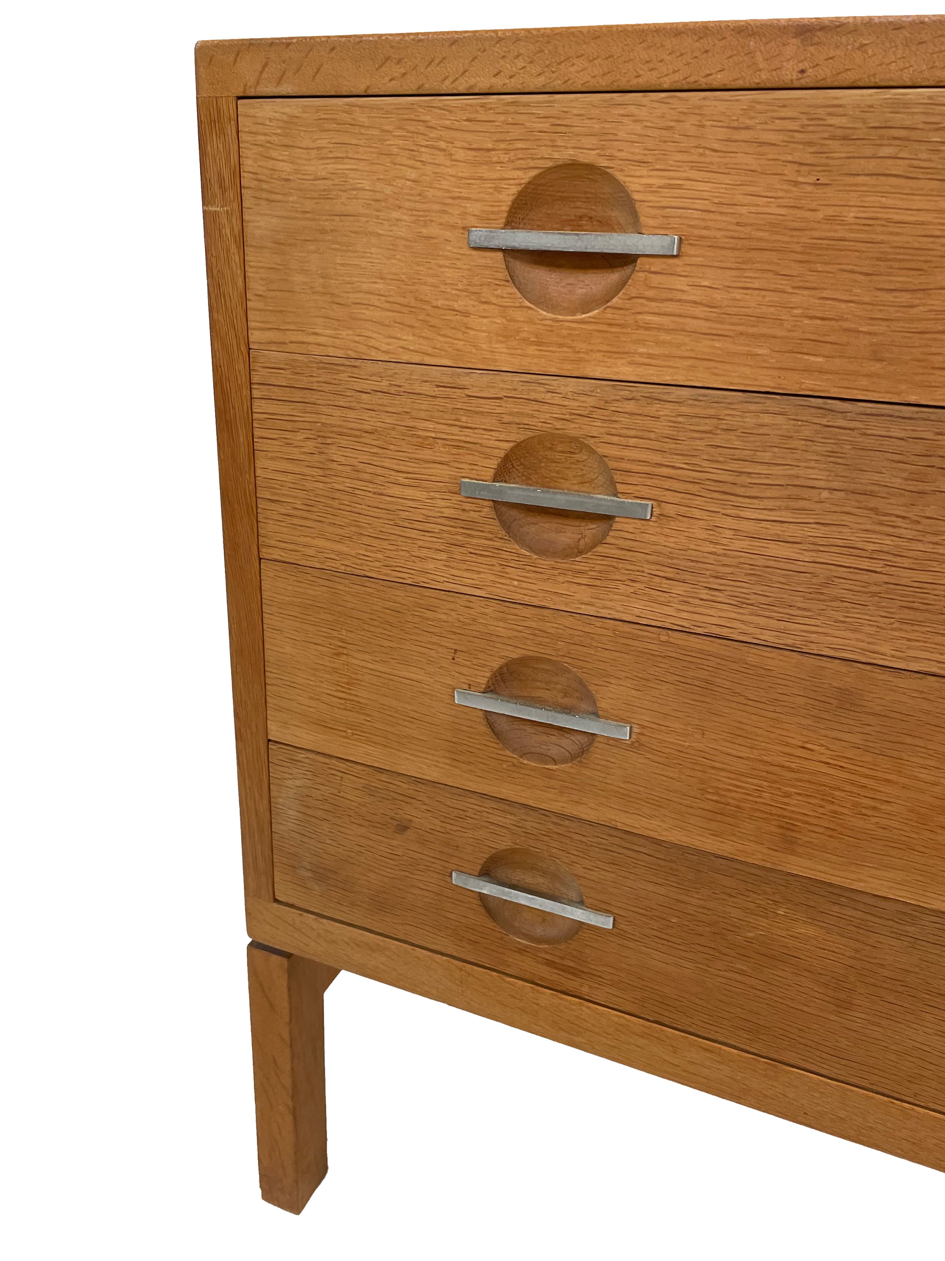 Hans J Wegner oak chest of drawers for RY Møbler, Denmark 60