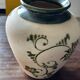 Art Deco vase signed GV (Croismare) raw and glazed ceramic