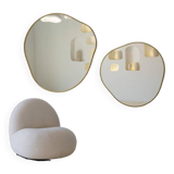 Bossa Nova Gold Contour Mirror Duo