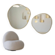 Duo de Miroirs Bossa Nova Contour Doré