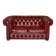 Vintage leather Chesterfield sofa