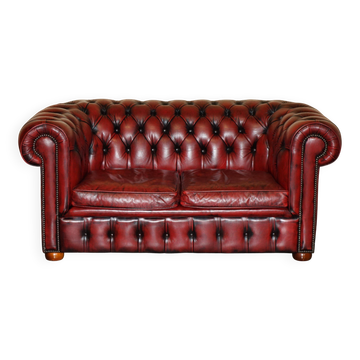 Vintage leather Chesterfield sofa