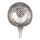 Silver sugar sifter from the 18th century, 23 cm, shell pattern, 106 g.