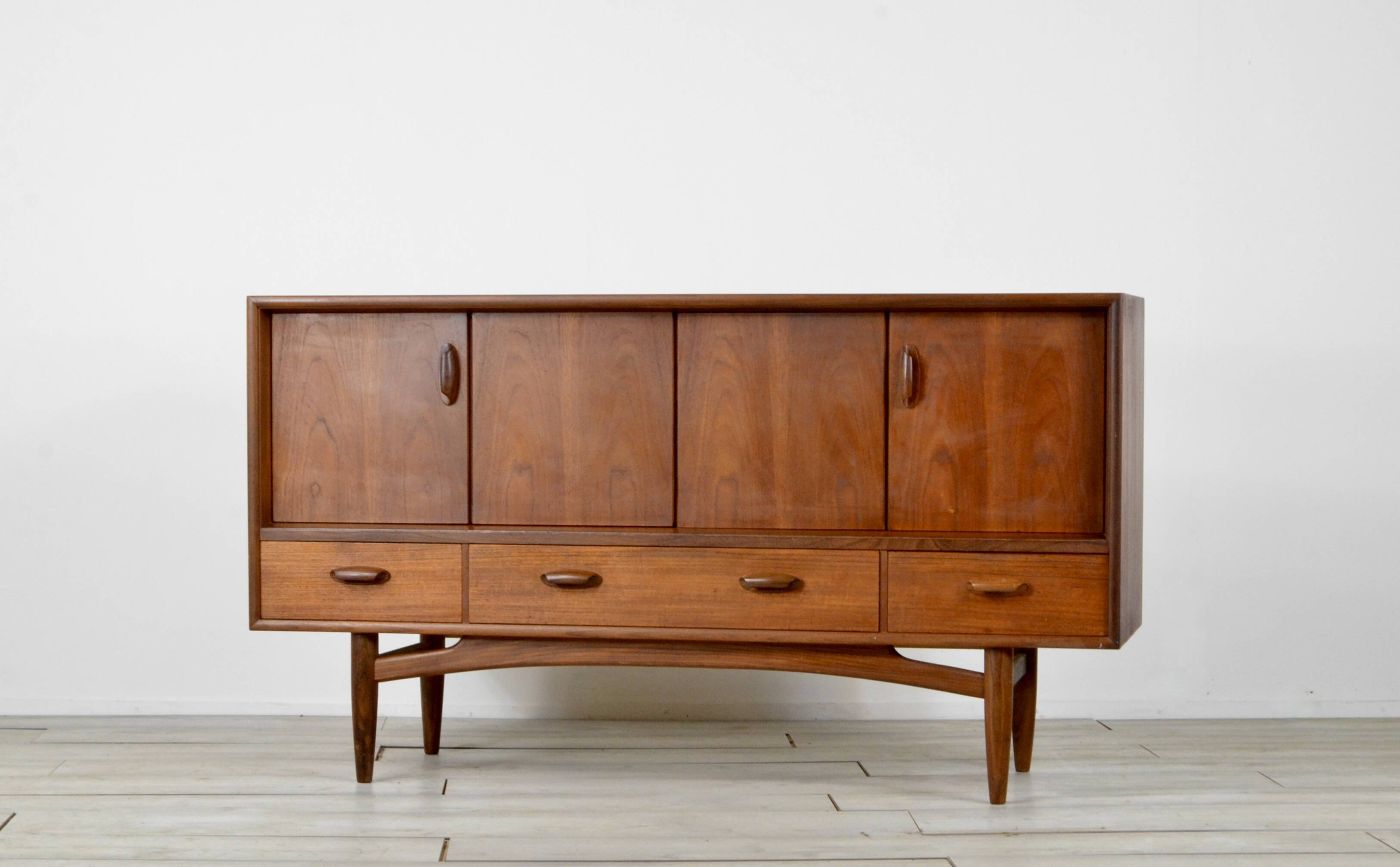Midcentury G Plan Sideboard In Afromosia And Teak. Vintage Modern / Danish