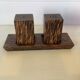 Salière et poivrier sel et poivre en bois