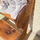 Old wall shelf in wood