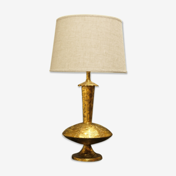 Lamp artisanal gold brutaliste
