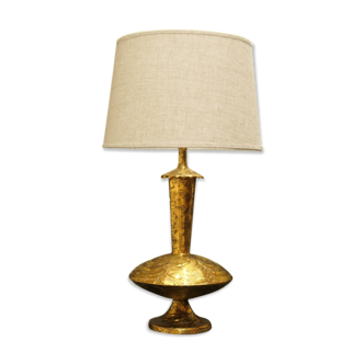 Lamp artisanal gold brutaliste