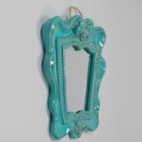 Art Deco wall mirror Theatre in terracotta by Gmundner Keramik, Austria, 1930s