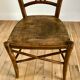 chaise de bistrot en bois ancienne début XXème