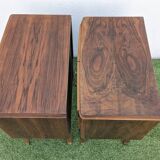 Pair of vintage Art Deco mid-century bedside tables