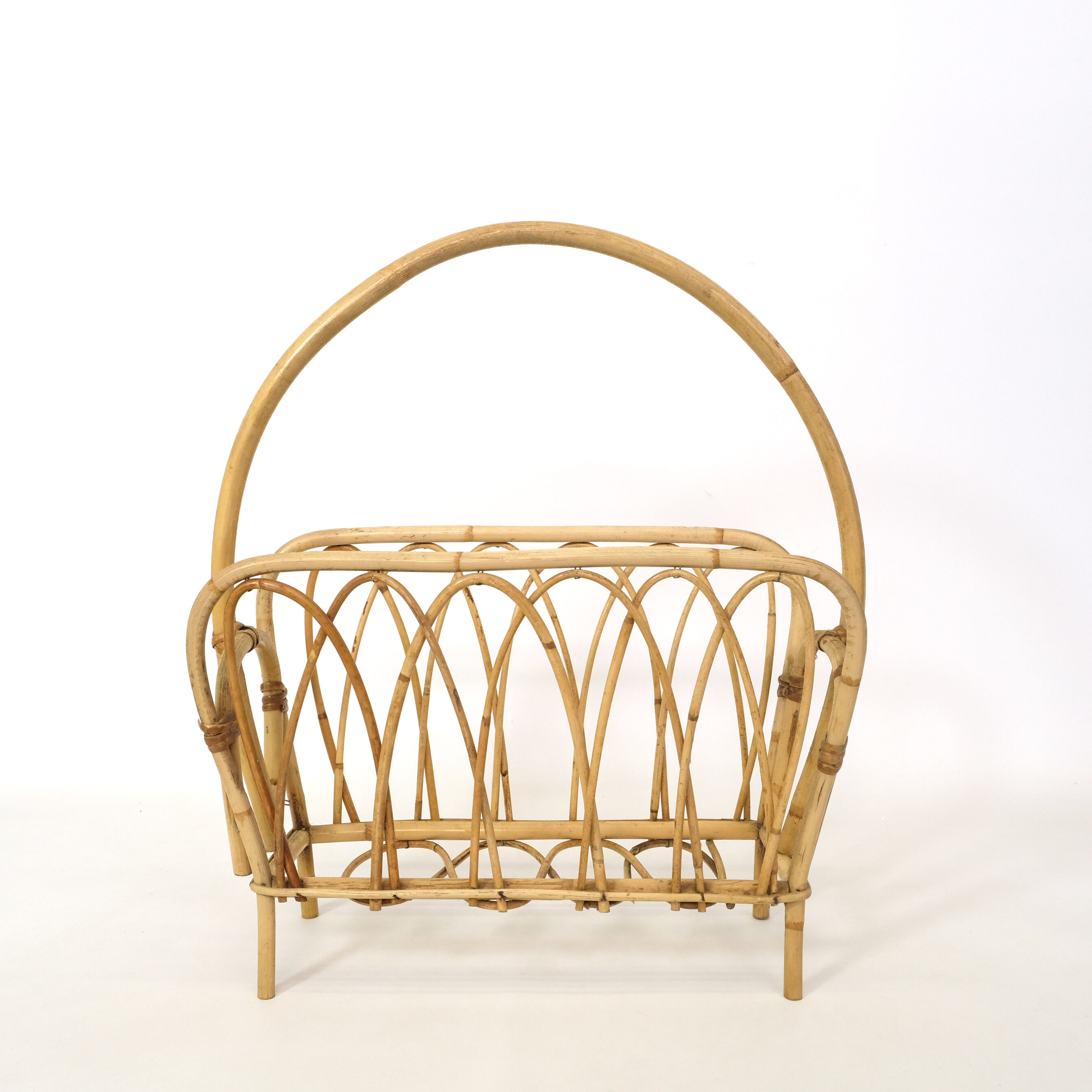 70s rattan magazine door