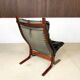 Siesta leather highback chair by Ingmar Relling for Westnofa, 1960s