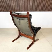 Siesta leather highback chair by Ingmar Relling for Westnofa, 1960s