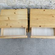 Paire de chevets en pin les Arcs par Charlotte Perriand, années 60-70