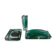 Two-layer glass desk set, 80s