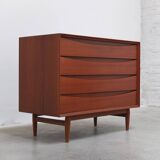 Freestanding chest of drawers in teak by Arne Vodder for Sibast, 1960s
