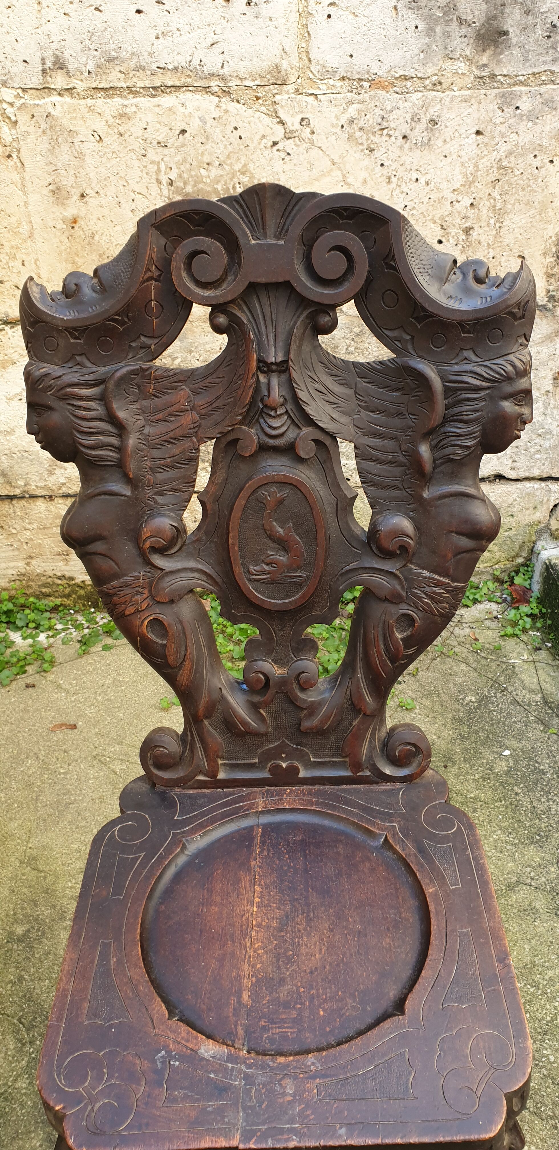 Pair of ancient Italian chairs