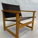 Vintage Safari Chair 1980s Hyllinge Møbler Denmark