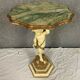 Ceremonial table with cherub in lacquered wood and gilded wood around 1900