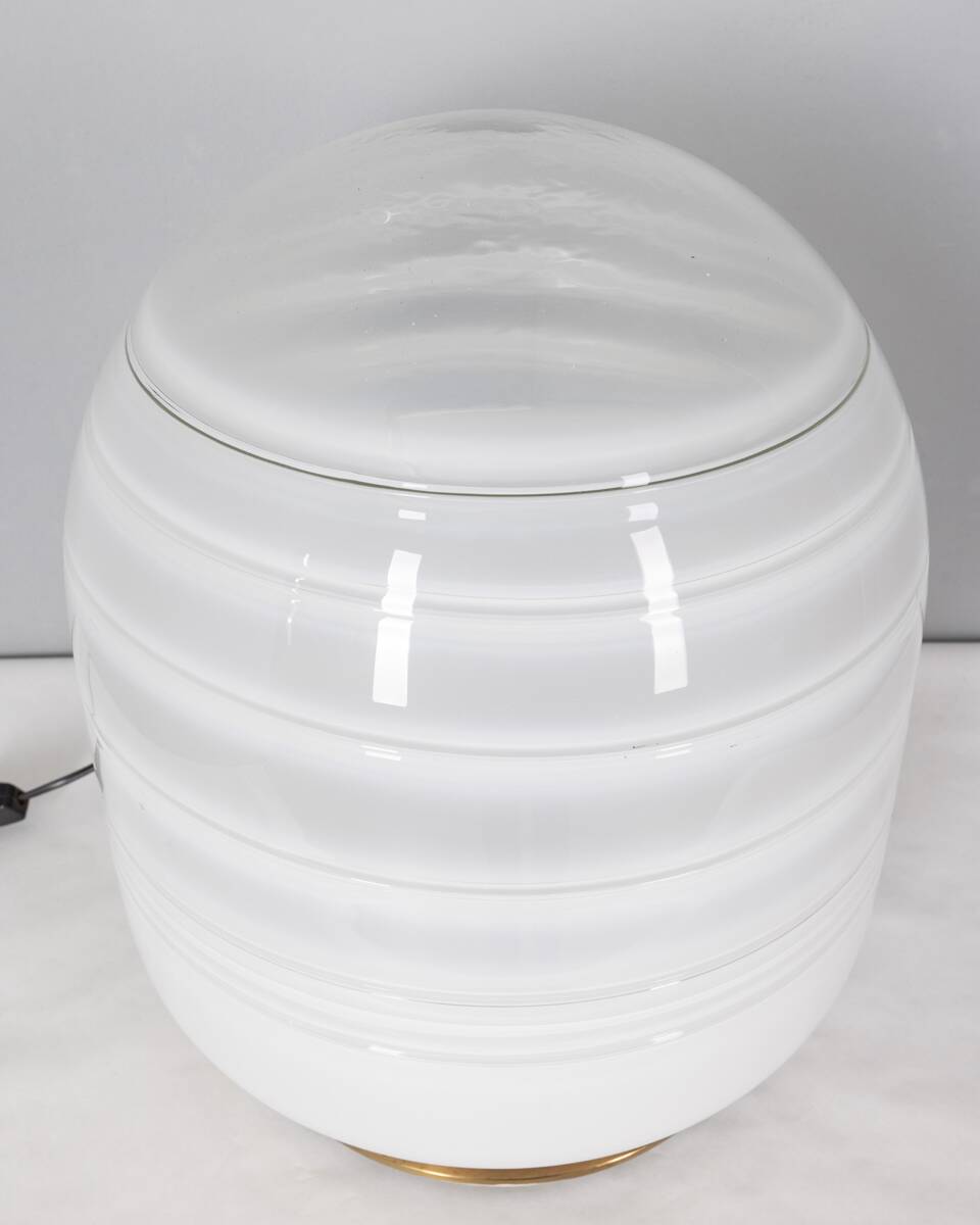 Vintage 70s table lamp in murano glass design barbini
