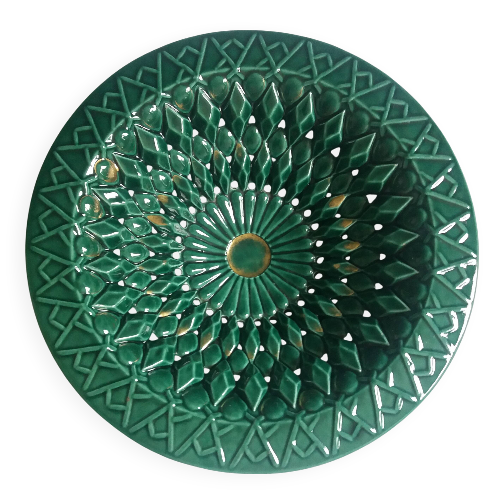 Saint Clément openwork ceramic fruit basket