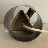 Spring Andrea Lazzari grey stainless spring lamp for Morosini 1970