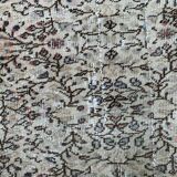 Vintage Square Turkish Rug 245x200 cm, Tribal Wool Carpet Large