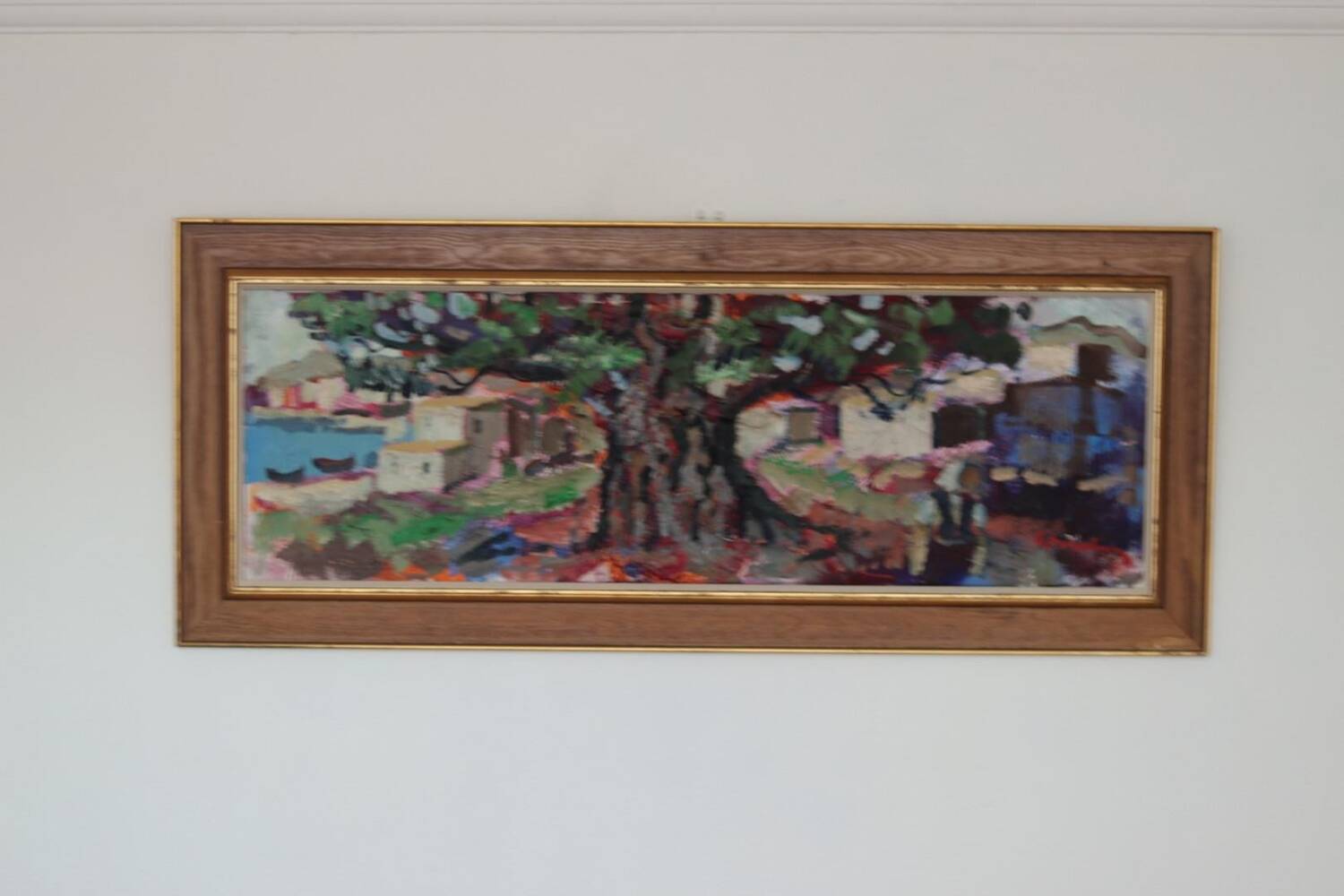Swedish Oil on Canvas – “Obscured by a Tree” by Bertil Wahlberg