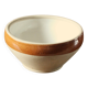 Small vintage two-tone stoneware salad bowl